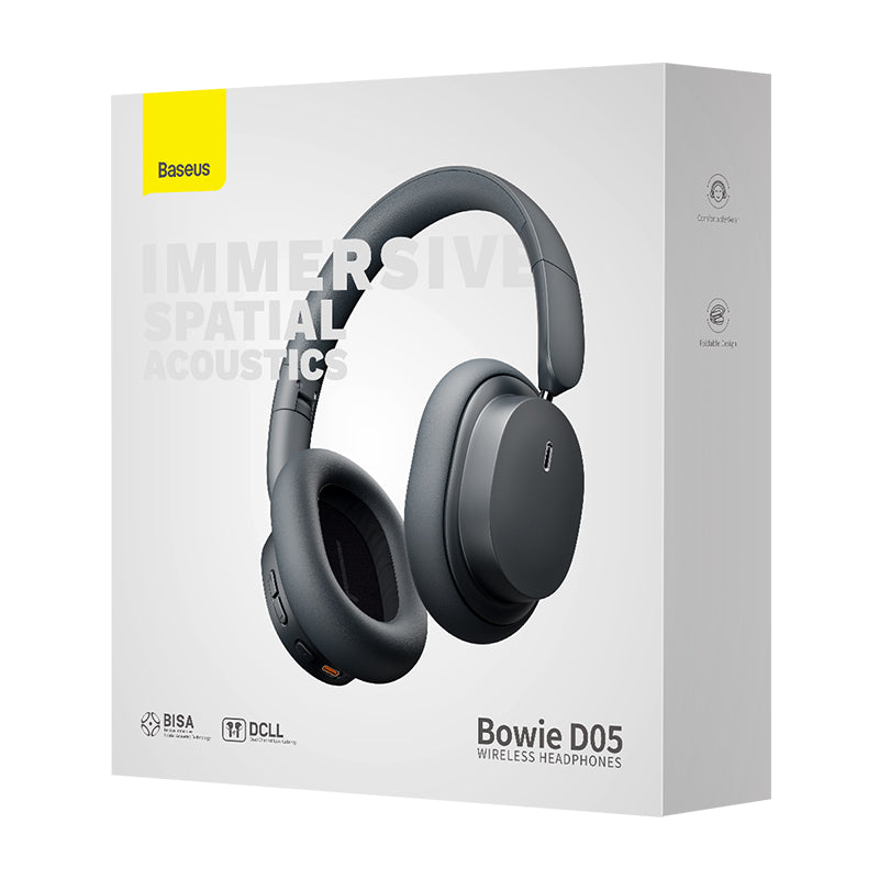 Baseus Bowie D05 Wireless Headphones Grey