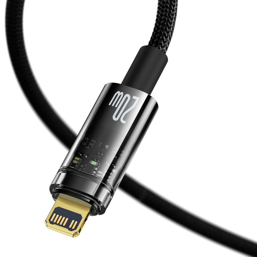 Baseus Explorer Series Auto Power-Off Type-C to IP 20W Fast Charging Data Cable