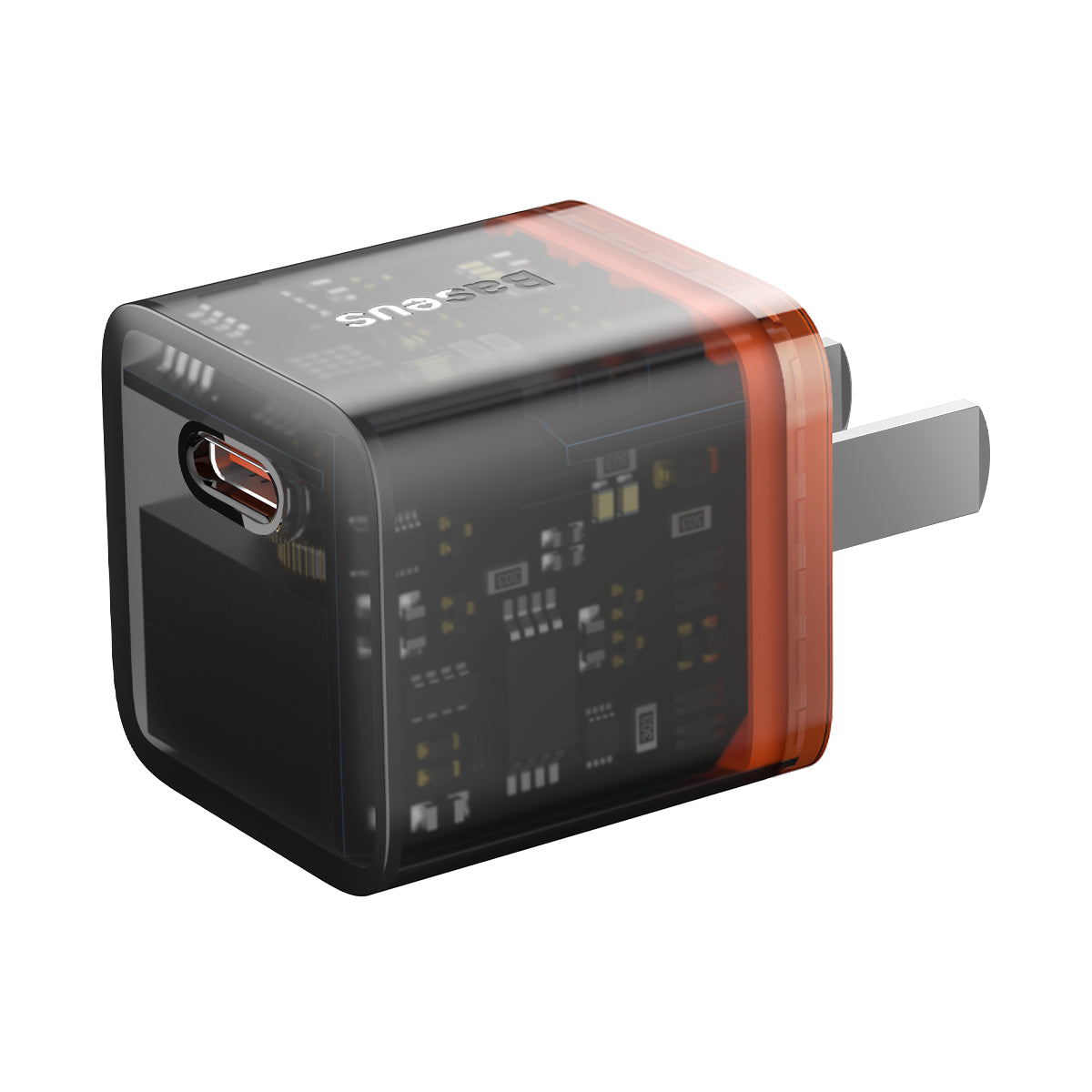 Baseus GaN5 20W Fast Charger Mini 1C CN Amber Orange