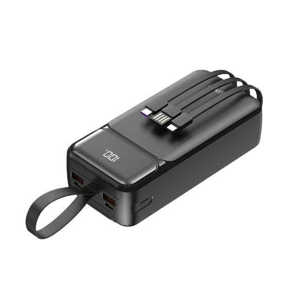 Aspor A317 30000mAh PowerBank 22.5W PD 20W Fast Charging Built in Cable Portable