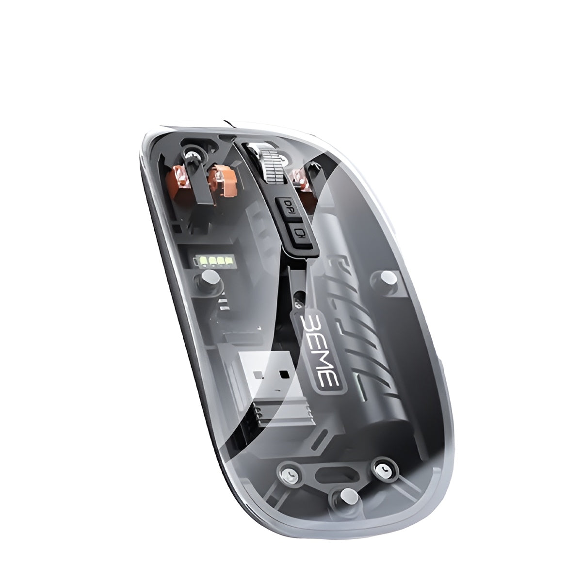 BEME Explorer Mouse 2 Transparent Dual-Mode Wireless Mouse (2.4G + BT 5.2)