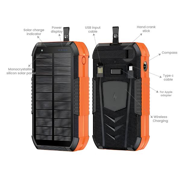 BEME Photon Ultra+ Solar Powered 30000mAh Powerbank