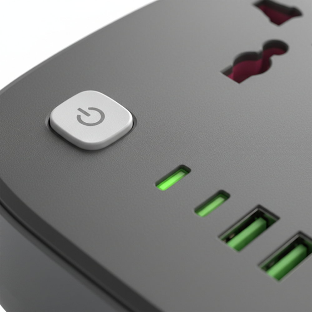 Beme Power Strip 2 6 Port Power Extension