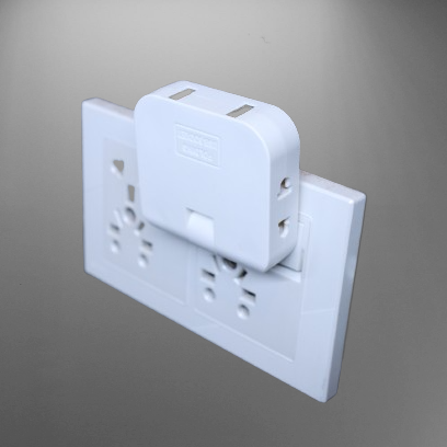 4 in 1 Extension and Charger 180 degree with 2 USB ports