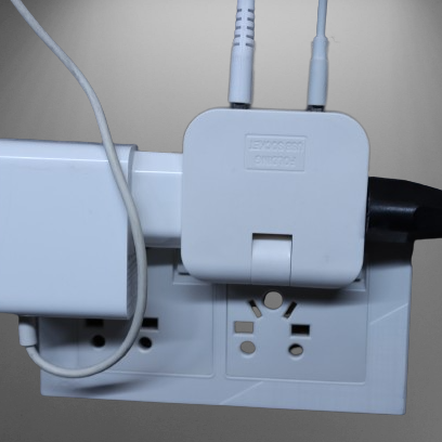 4 in 1 Extension and Charger 180 degree with 2 USB ports
