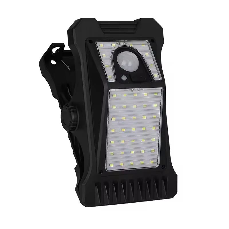 LED Solar + Type-C Charging Clamp Light with Motion Sensing