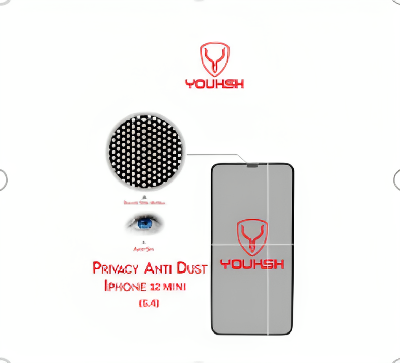 YOUKSH Apple iPhone 12 Mini Anti Static Glass Protector With YOUKSH Installation Kit