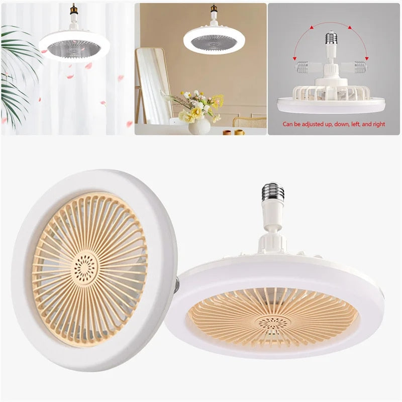 Ceiling Fan with LED Light & Remote 2-in-1, 30W for Bedroom & Living Room