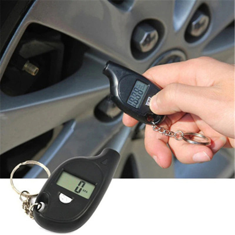 Tire Pressure Gauge Keychain with Display Count