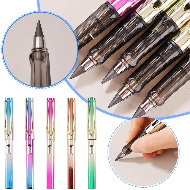 Writing Endless Ink Pen Colorful Unlimited Writing Eternal Pencil