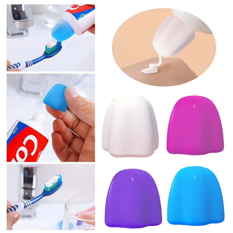 Toothpaste Pump Dispenser Self Closing Silicone Toothpaste Cap