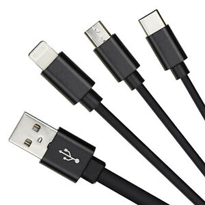 3 in 1 charging cable android/ios/type-C - Saamaan.Pk