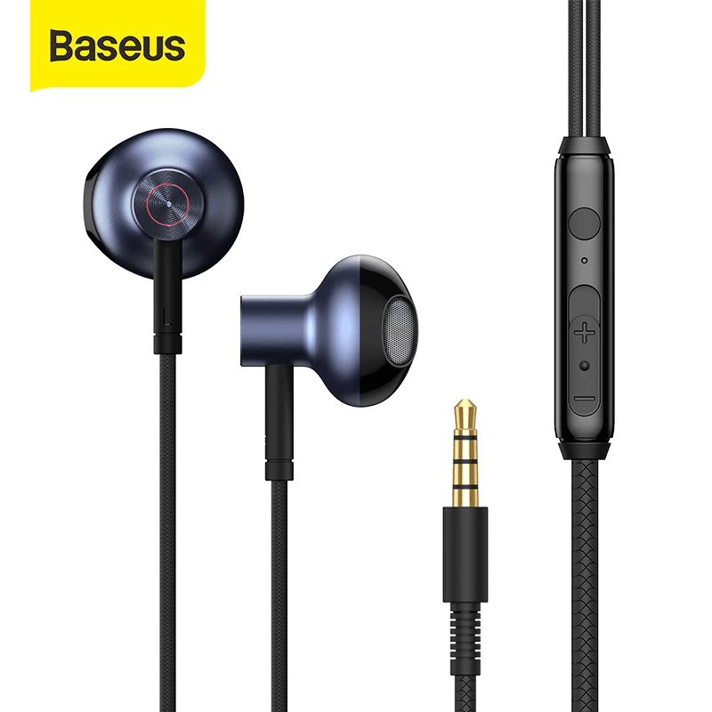 Baseus Encok 3.5mm Wired Earphone H19 Black