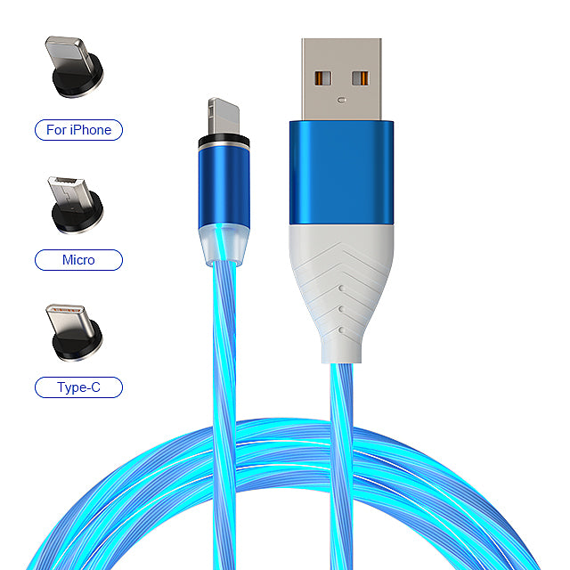 Rgb magnetic charging cable