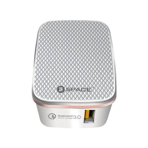 Space Quick Charge 3.0 WC-120s (Single Port) Qualcomm Quick Charge 3.0, 3.4A
