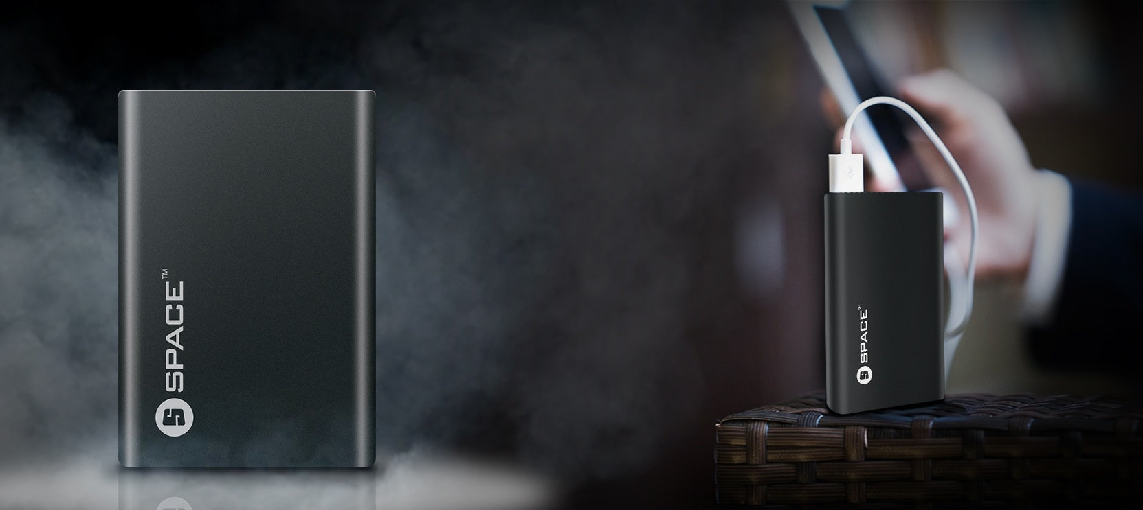 Space Blade 4000mAh Power Bank Metal Body - 6 Months Warranty - Saamaan.Pk
