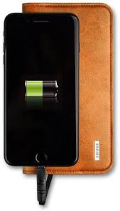 ZHUSE 2 in 1 Leather Phone Cover Bag and 6800mAh PowerBank Cover iPhone Samsung Huawei iPhone XS XSMax with Fast Charging - Saamaan.Pk