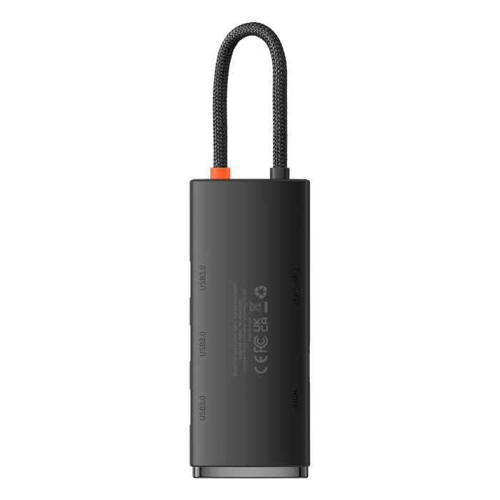 Baseus Lite Series 5-Port Type-C HUB Docking Station (Type-C to HDMI+USB3.0*3+PD)