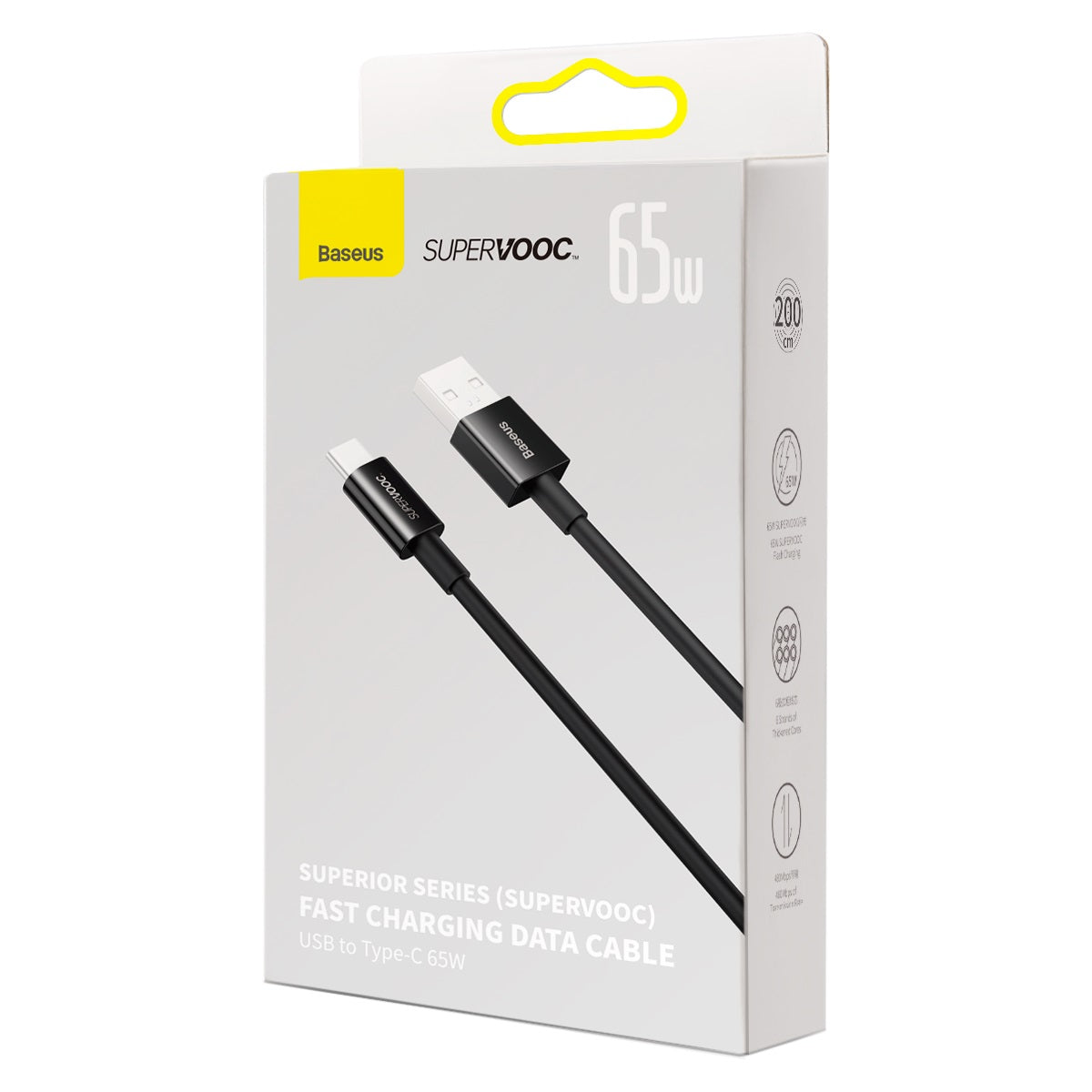 Baseus Superior Series (SUPERVOOC) USB to Type-C 65W Fast Charging Data Cable