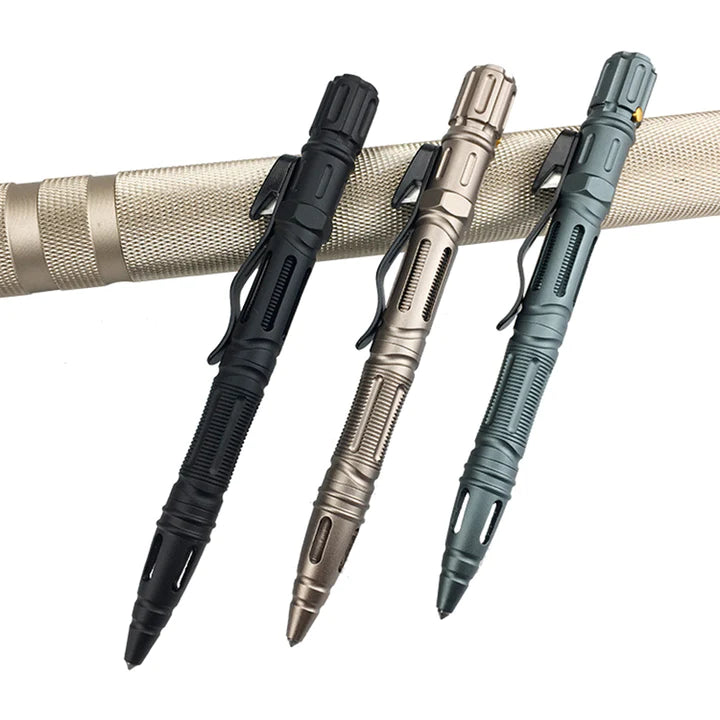 Multi-Function Self Defense Tactical Pen With Emergency Led Light Whistle Glass Breaker Outdoor Survival