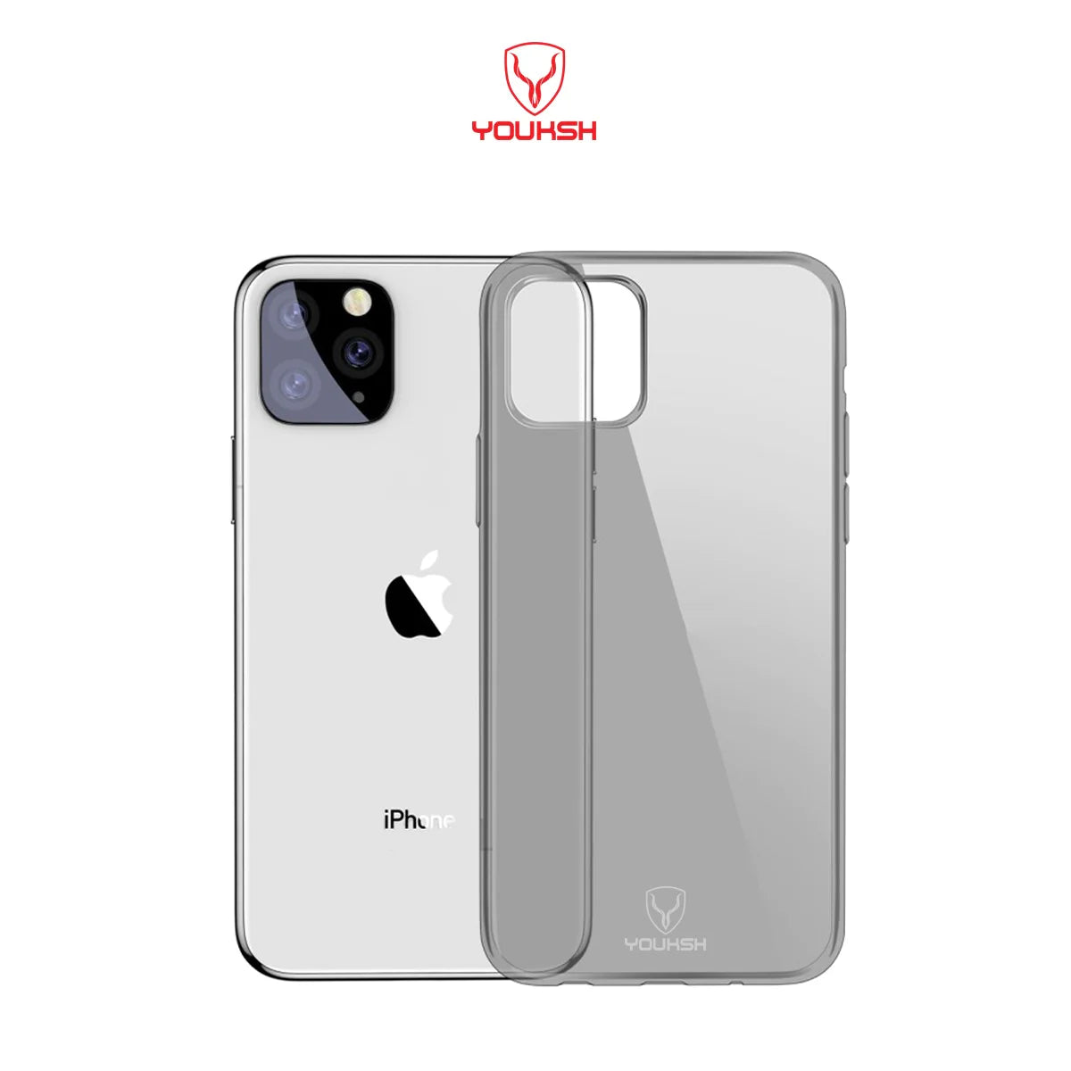YOUKSH Apple iPhone 11 Pro Max Transparent Case | Soft Shock Proof Jelly Cover