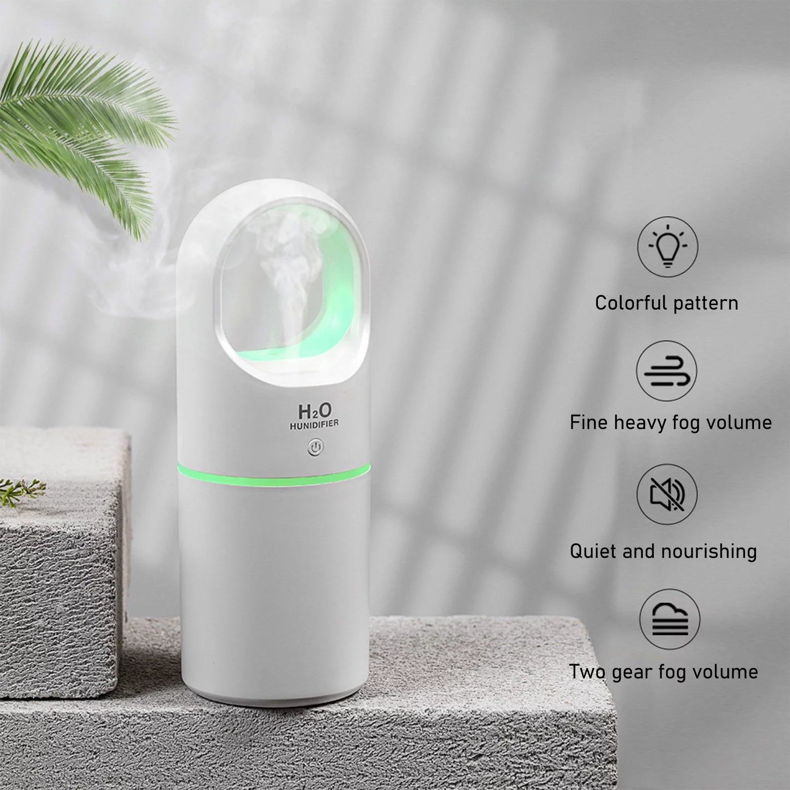 Ultrasonic Cool Mist Air Humidifier Purifier with LED Light N5