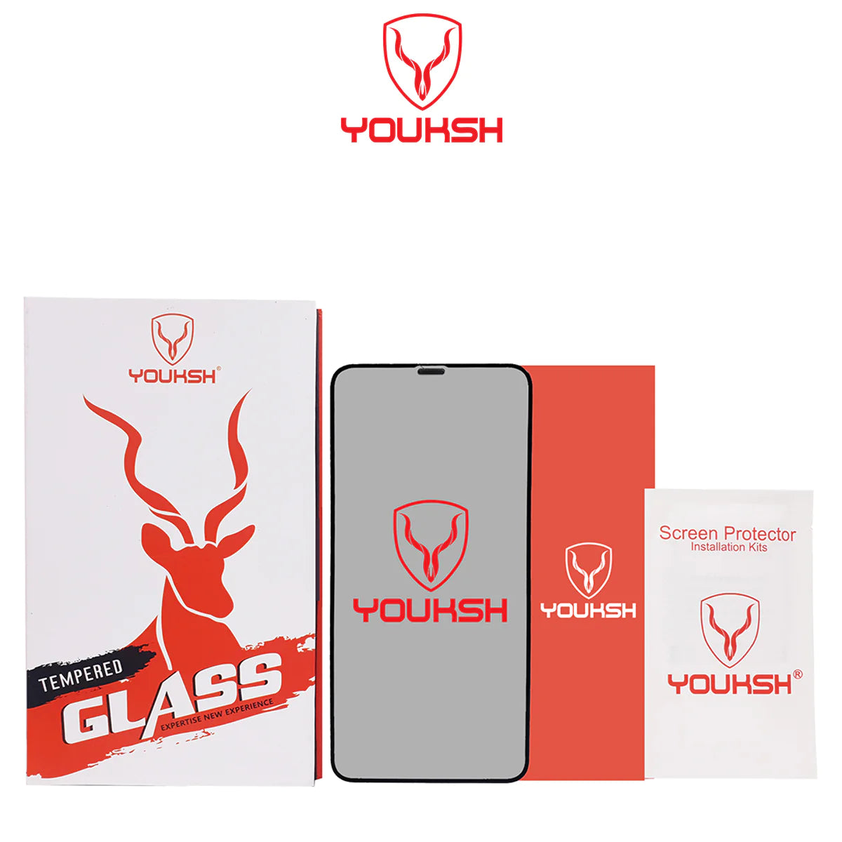 YOUKSH Apple iPhone 11 Anti Static Glass Protector With YOUKSH Installation Kit