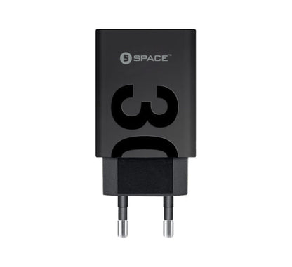 Space Dual Port PD + Quick Charge 3.0 Wall Charger + Cable