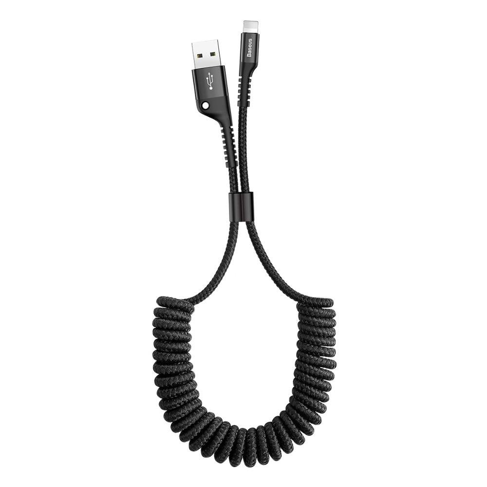 Baseus Fish eye Spring Data Cable USB For iP 2A 1m