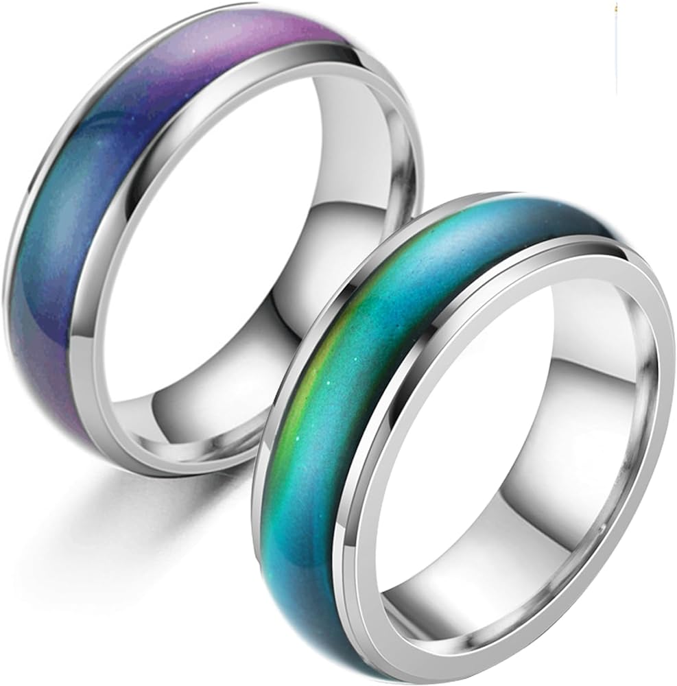 AYRing Temperature Affect Color Changing Mood Ring