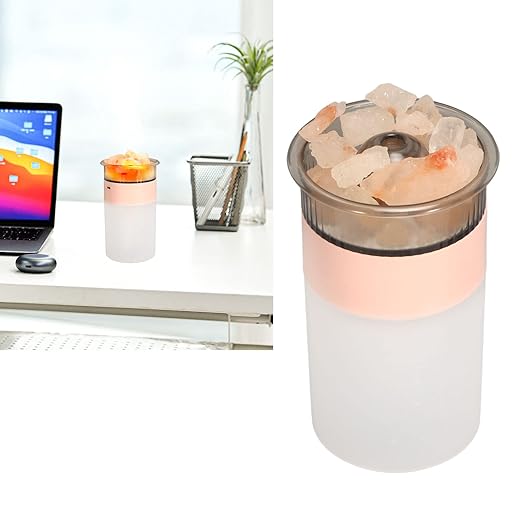 Rock Humidifier Fine Mist Colorful LED Lights Diffuser For Bedroom, Office, home