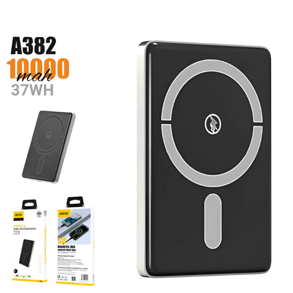 Aspor A382 Wireless Charging 10000mAh Power Bank Max 15W Fast Charging PD20W