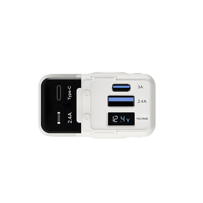 BEME FlashVolt Transformer Car Charger Dual PD 66W With Smart Display