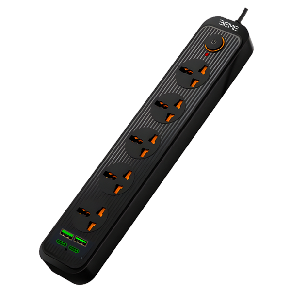 BEME PowerStrip Fast Charging Power Extension With Type-C & Type-A Charging Ports