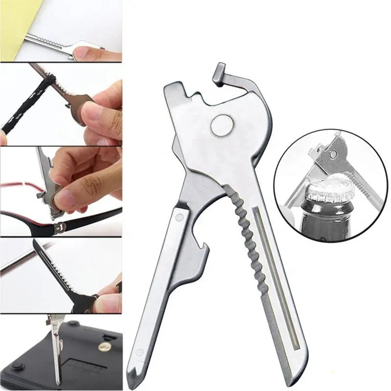 6 in 1 Multifunctional Mini Folding Key Knife Tool Keychain