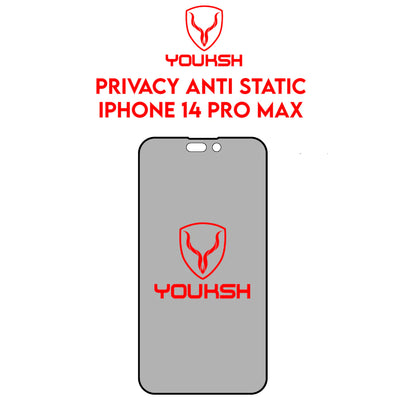 YOUKSH Apple iPhone 14 Pro Max Anti Static Glass Protector With YOUKSH Installation Kit