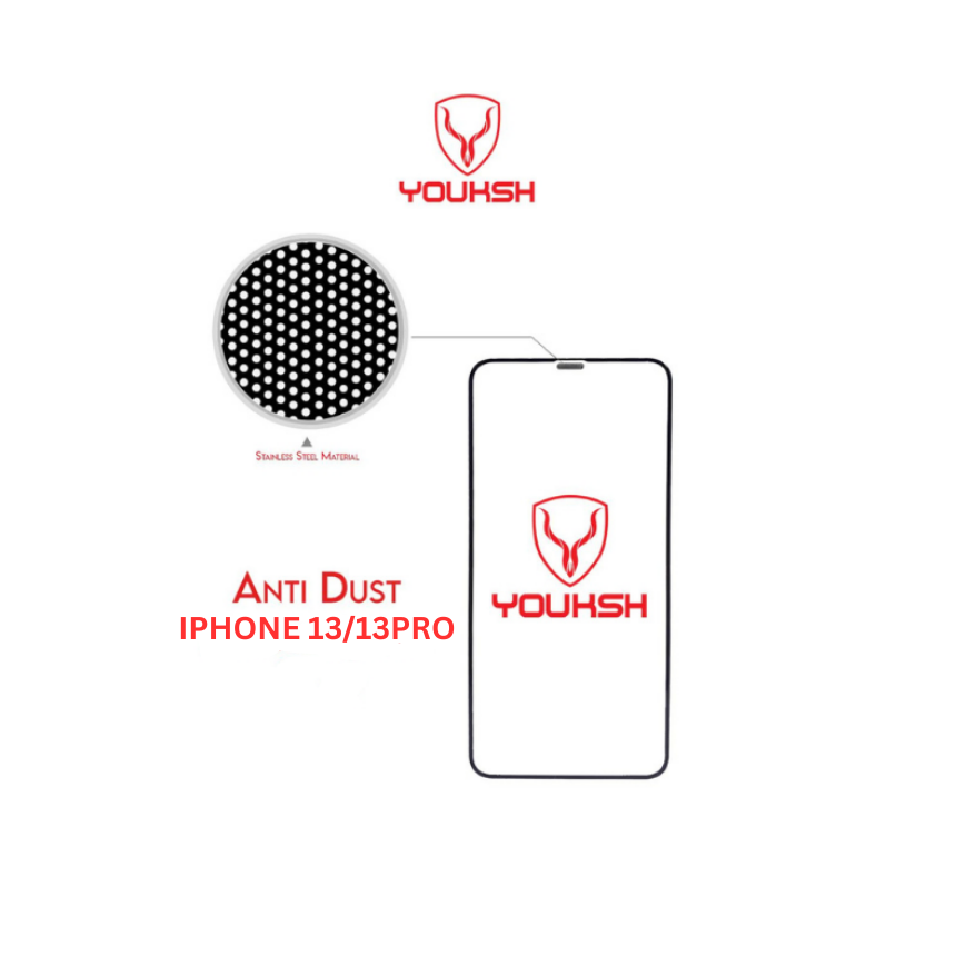 YOUKSH Apple iPhone 13 |13 Pro Anti Static Glass Protector With YOUKSH Installation Kit
