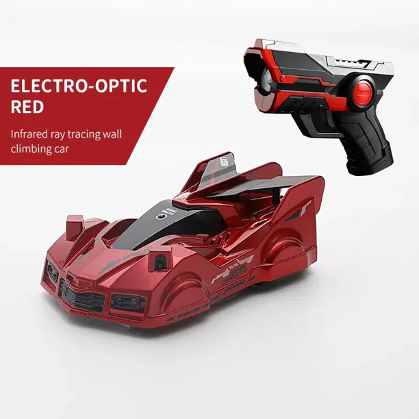 Infrared Ray Tracking Wall Climbing Car With Laser Gun