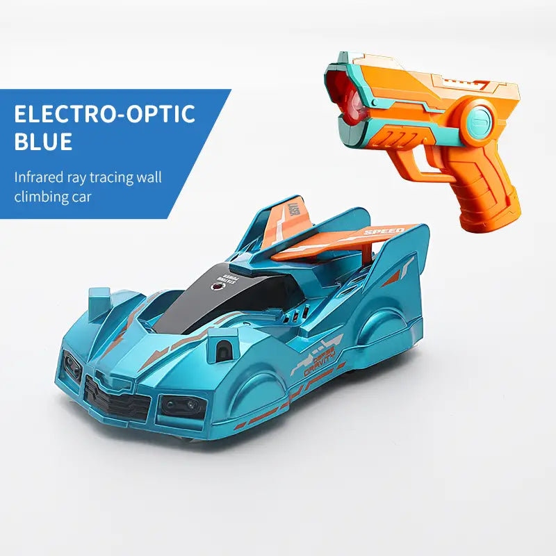Infrared Ray Tracking Wall Climbing Car With Laser Gun
