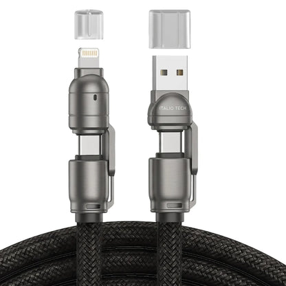 Italio Tech Link Ultra 240W Fast Charging 4 in 1 Cable