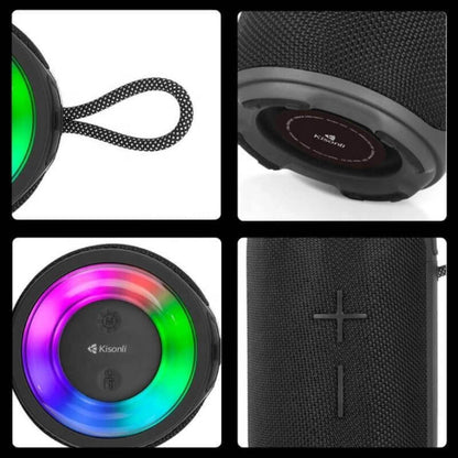 Kisonli Q28 10W Bluetooth Super Bass RGB Speaker