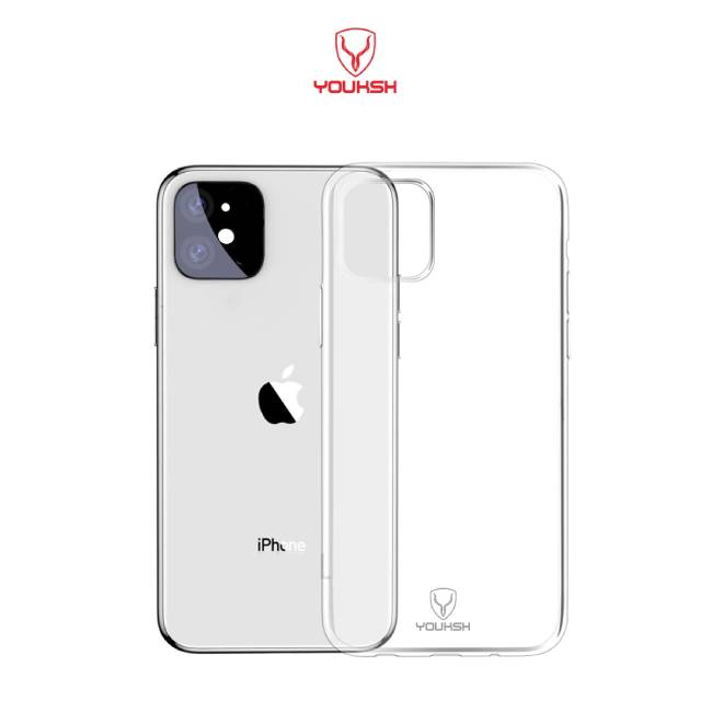 YOUKSH Apple iPhone 11 Transparent Case | Soft Shock Proof Jelly Cover
