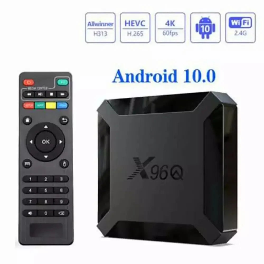 Smart Box X96Q Mini Quad Core 2G+16G 4K 60FPS ANDROID 10V