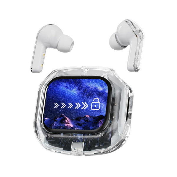 Air Max LCD Display Transparent Earbuds