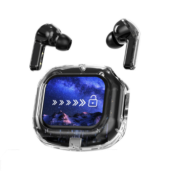 Air Max LCD Display Transparent Earbuds