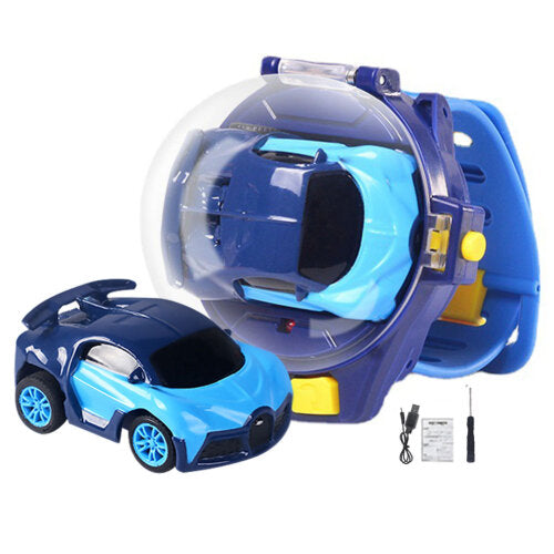 Mini Remote Control Car Watch Toys 2.4 GHz Wrist Racing Car Watch For Kids