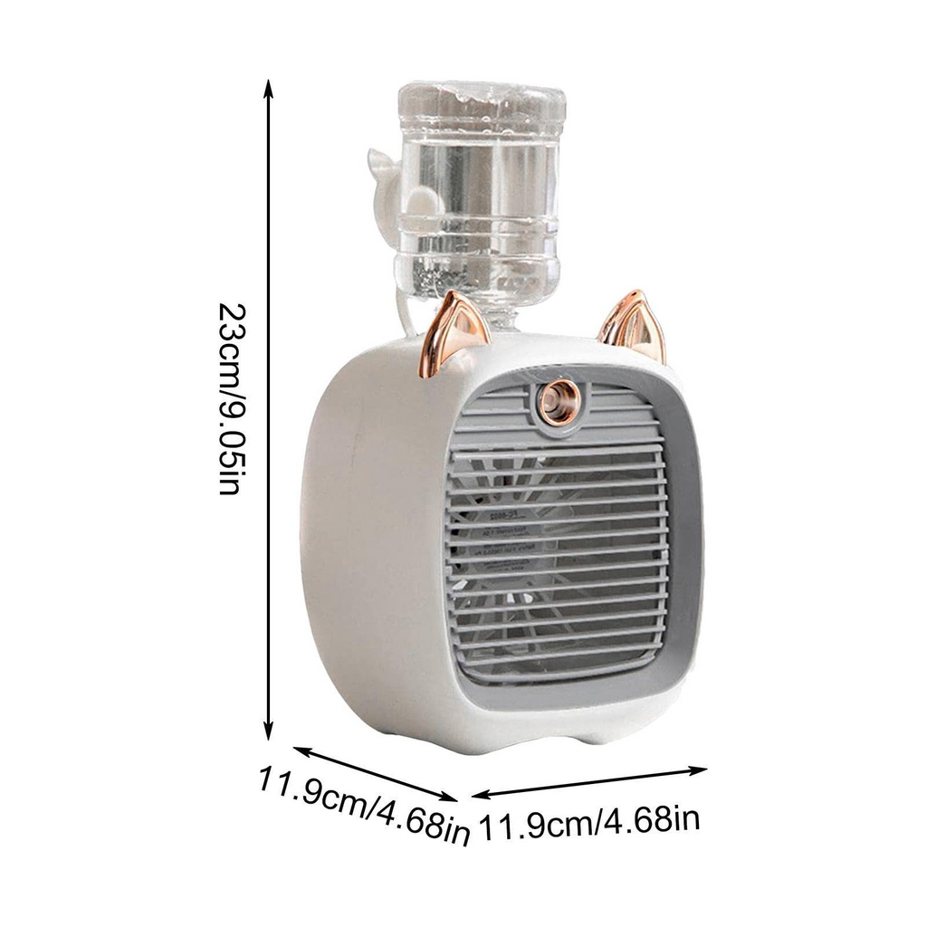 Mini Rechargeable Evaporative Air Conditioner Fan & Humidifier With Wa