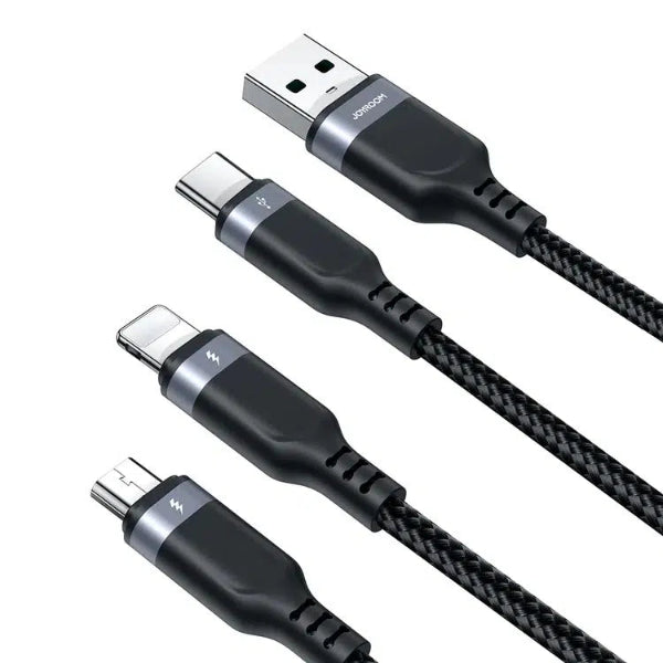 JOYROOM 3.5A Lightning+Type-C+Micro 3-in-1 Data Cable