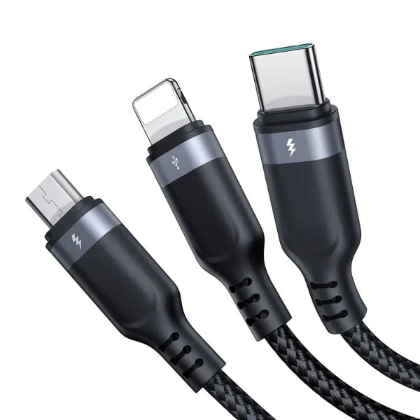 JOYROOM 3.5A Lightning+Type-C+Micro 3-in-1 Data Cable