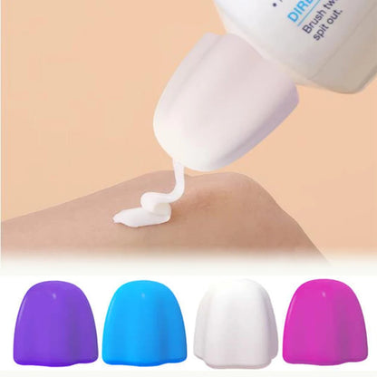 Toothpaste Pump Dispenser Self Closing Silicone Toothpaste Cap
